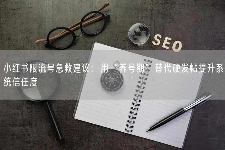 小红书限流号急救建议：用“养号期”替代硬发帖提升系统信任度