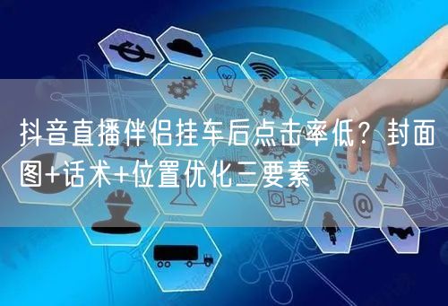 抖音直播伴侣挂车后点击率低？封面图+话术+位置优化三要素