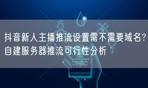 抖音新人主播推流设置需不需要域名？自建服务器推流可行性分析